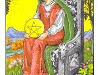 韦特塔罗牌星币王后/星币皇后正位牌意书_上官樰