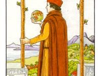 韦特塔罗牌权杖二(正位/逆位)牌面解析_上官樰