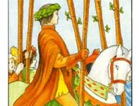 韦特塔罗牌权杖六(正位/逆位)牌面解析_上官樰