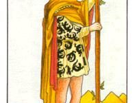 韦特塔罗牌权杖侍从(正位/逆位)牌面解析_上官樰